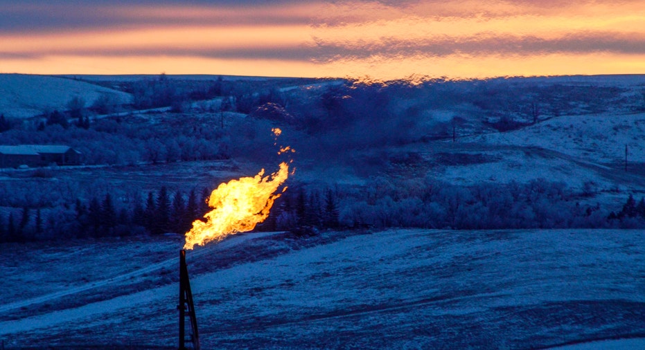 Natural gas flare North Dakota shale FBN