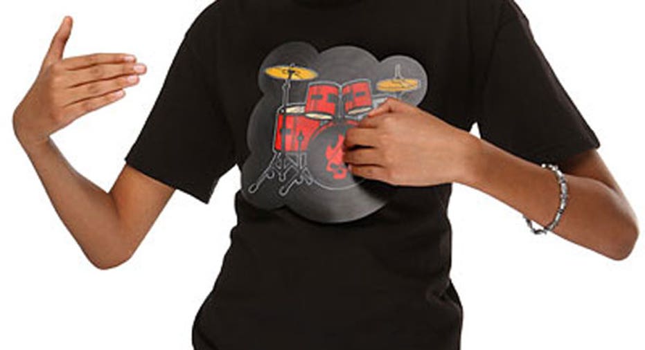 ThinkGeek: Kids Guitar & Drum Kit Electronic T-Shirts 