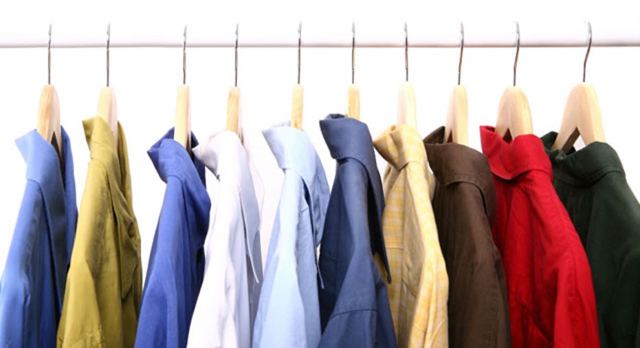 Assorted Men's Shirts Hanging on a Rack