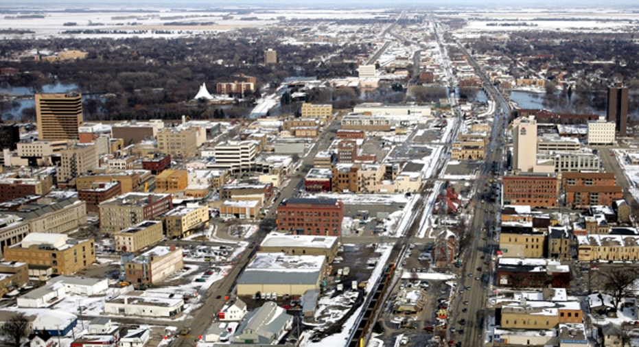 North Dakota Fargo Aerial