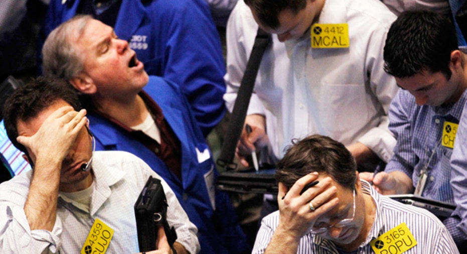 Traders at the New York Mercantile Exchange