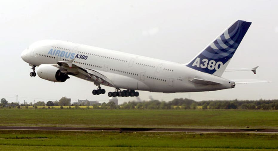 File Photo Airbus 380 Taking Off Reuters