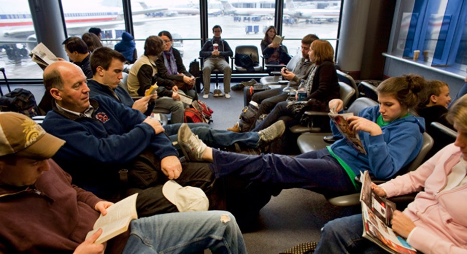 Travelers Waiting at Airport
