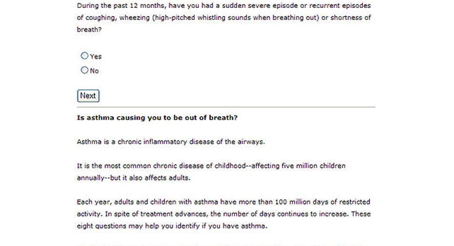 Asthma alculator, PF Slideshow