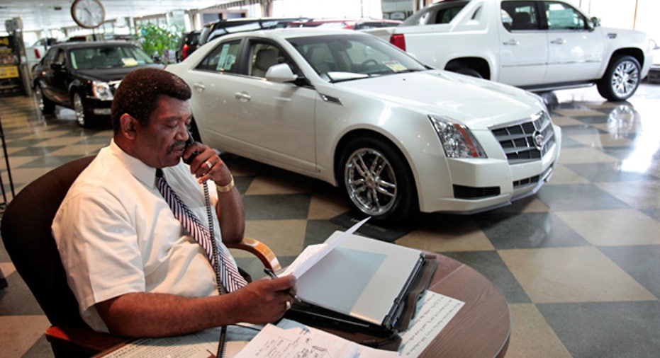 Auto Loan Paperwork at Dealership