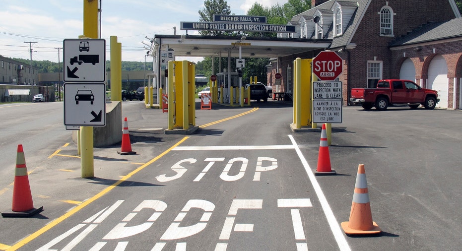 Border Crossing Vermont Canada AP FBN