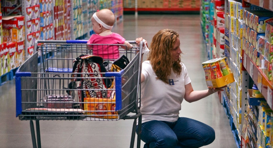 Customer Shopping at Wholesale Store