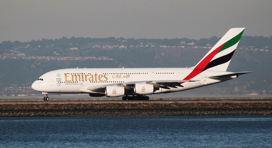 Emirates Airbus A380 San Francisco RTR FBN