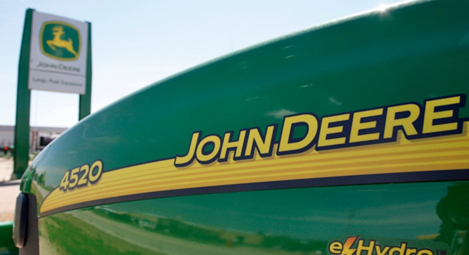 John Deere Logo on a Tractor