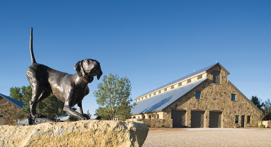 A barn at the Mesa Vista Ranch