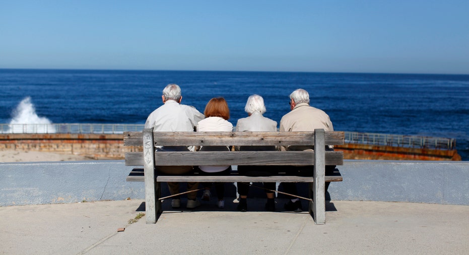 People Sitting on Bench, Retirement RTR FBN