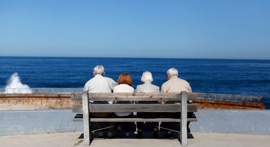 People Sitting on Bench, Retirement RTR FBN