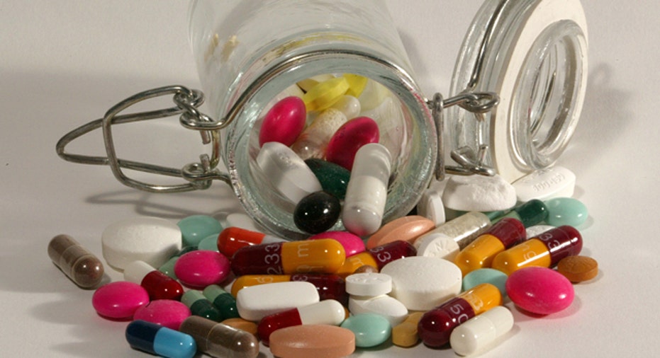 Pills in a jar