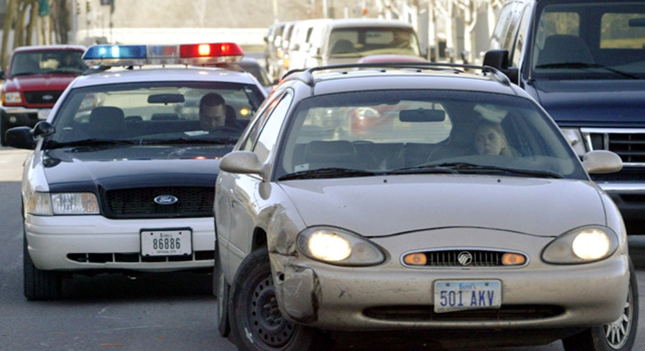 Car Pulled Over by Police