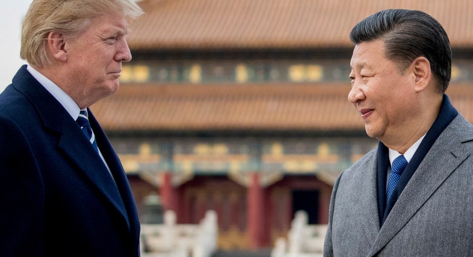 Trump Xi Jinping in China 2017 AP FBN