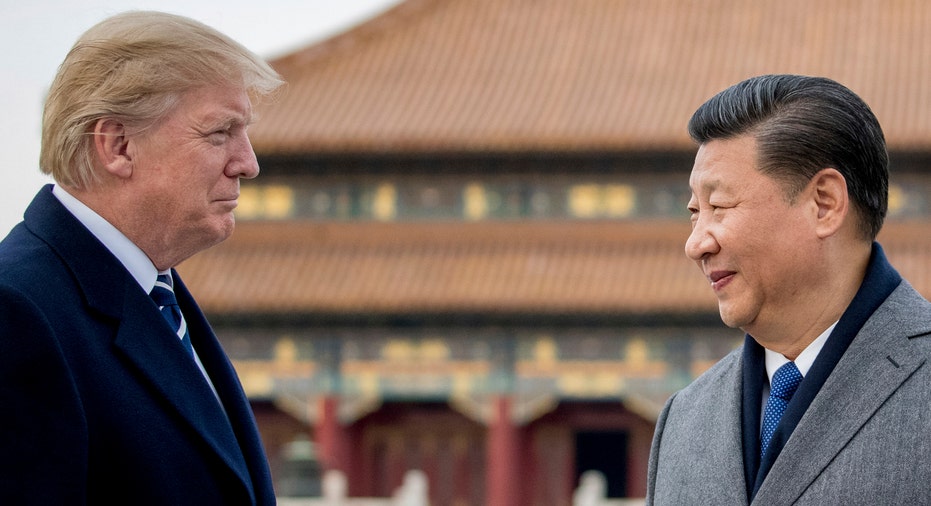 Trump Xi Jinping in China 2017 AP FBN