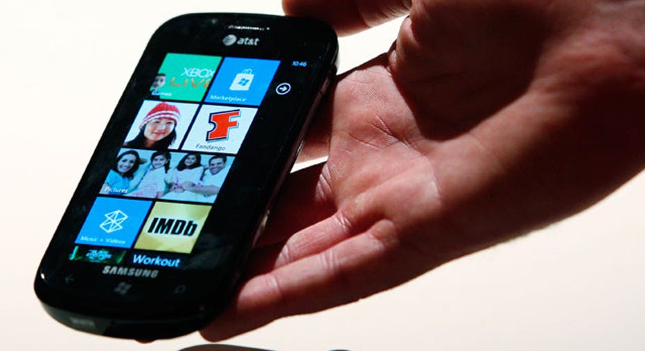 Windows Phone 7 Samsung Device in Hand