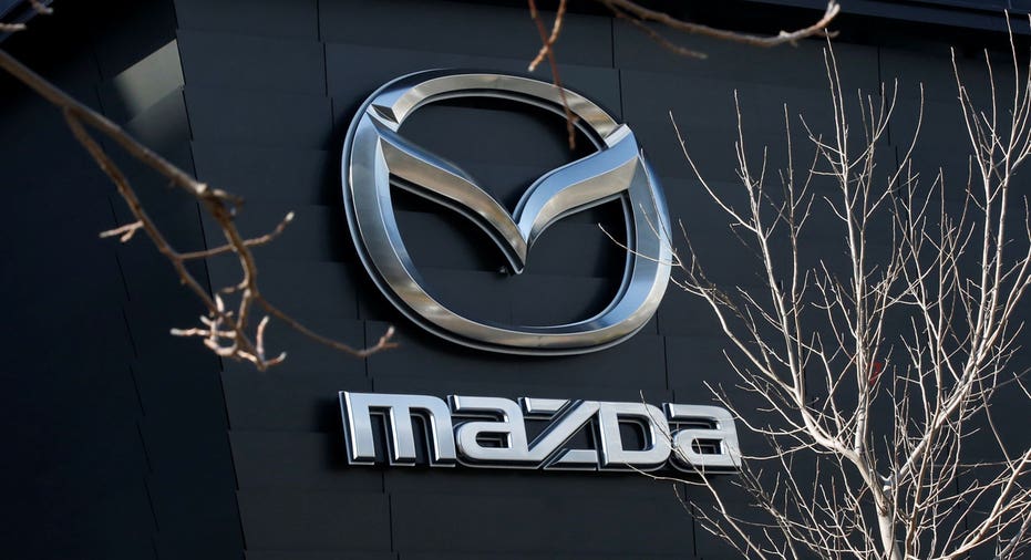 Mazda logo on dealership FBN