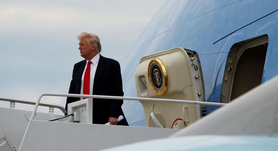 President Donald Trump Air Force One FBN