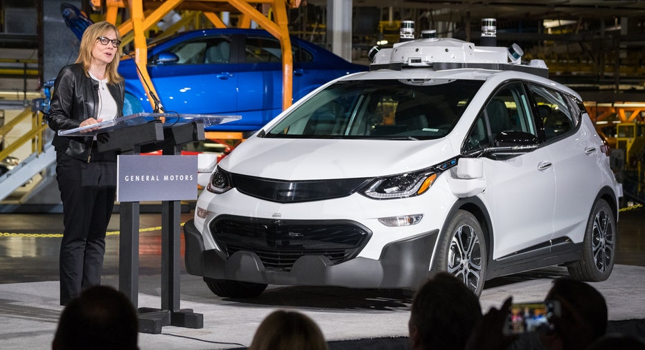 Chevrolet Bolt driverless car GM CEO Mary Barra FBN