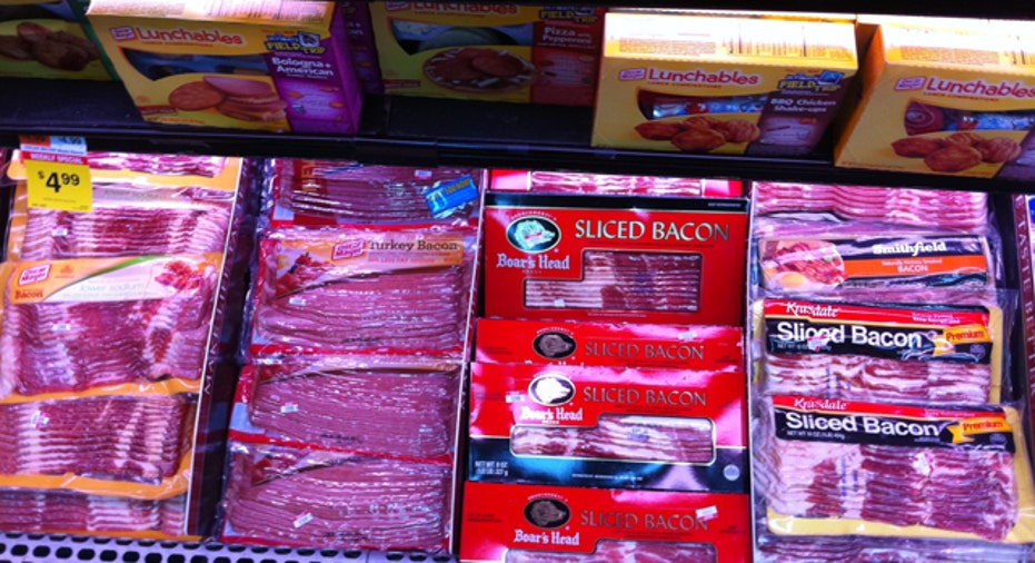Bacon on Supermarket Shelf