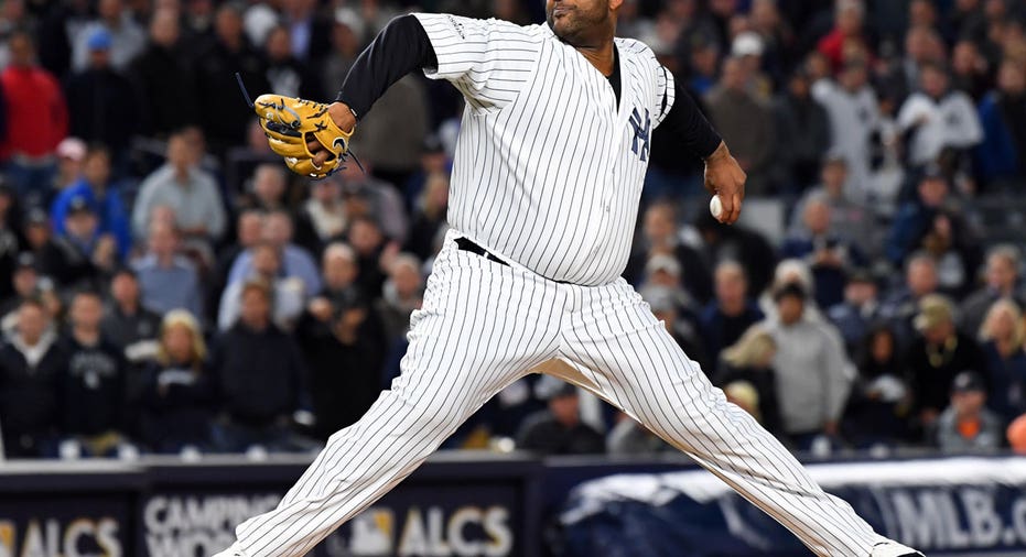 Yanks ALCS Sabathia  Robert Deutsch-USA TODAY Sports