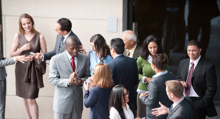 Business People at a Networking Gathering