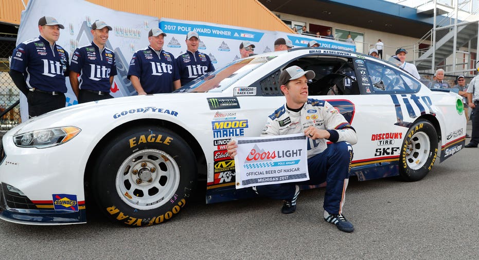 Brad Keselowski NASCAR FBN AP