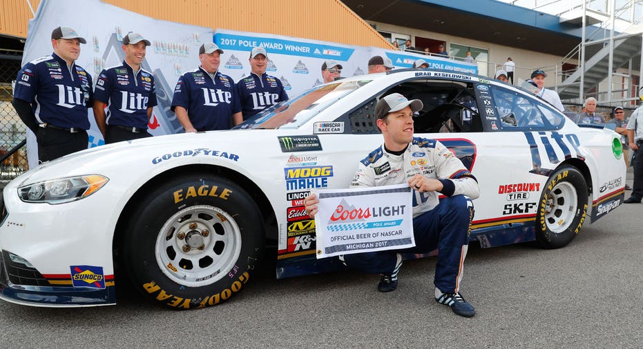 Brad Keselowski NASCAR FBN AP