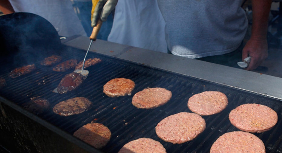 Burger meat on a Grill, Reuters