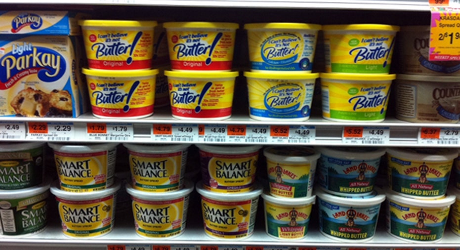 Butter on Supermarket Shelf 
