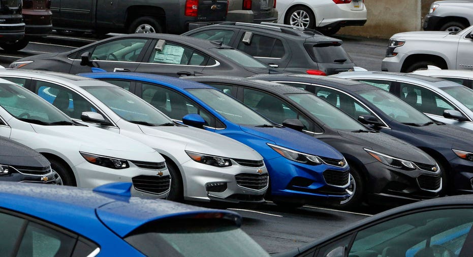 Chevrolet cars on dealership lot FBN AP