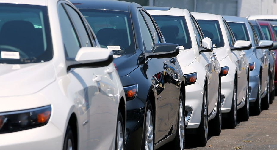 Chevrolet dealership cars lined up FBN