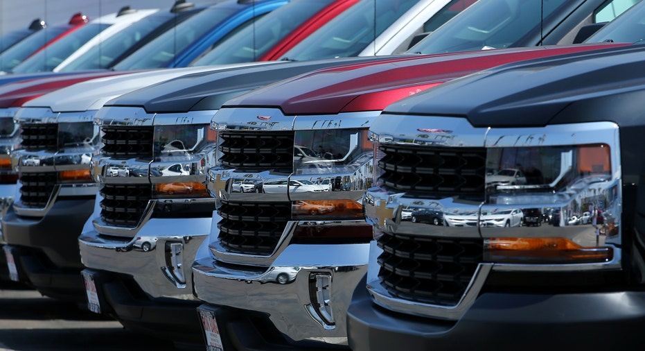 Chevrolet Silverado trucks at dealership FBN