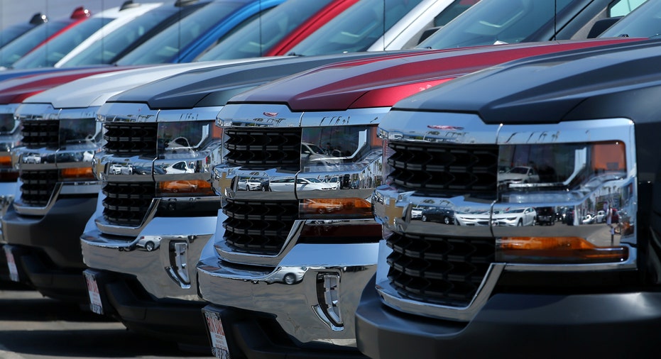 Chevrolet Silverado trucks at dealership FBN