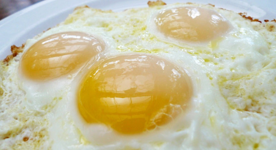 Fried Eggs on Plate