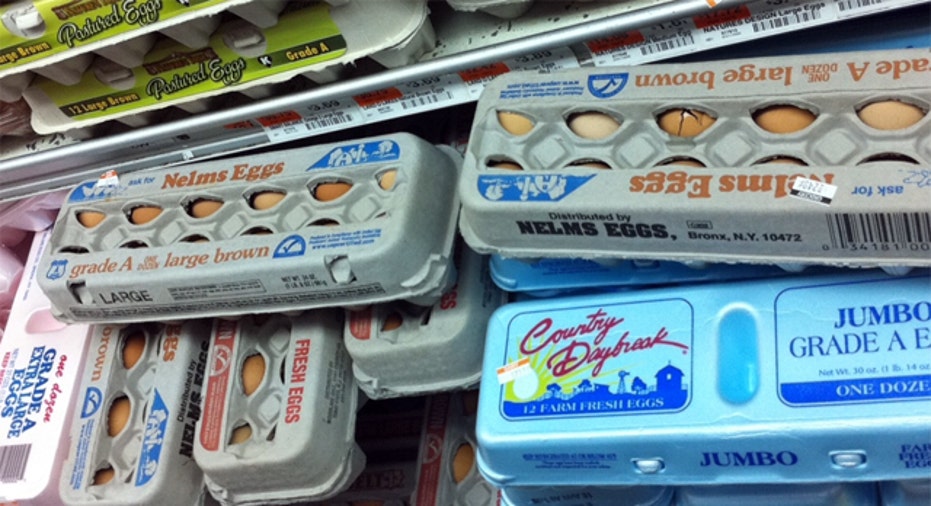 Eggs Supermarket Shelf