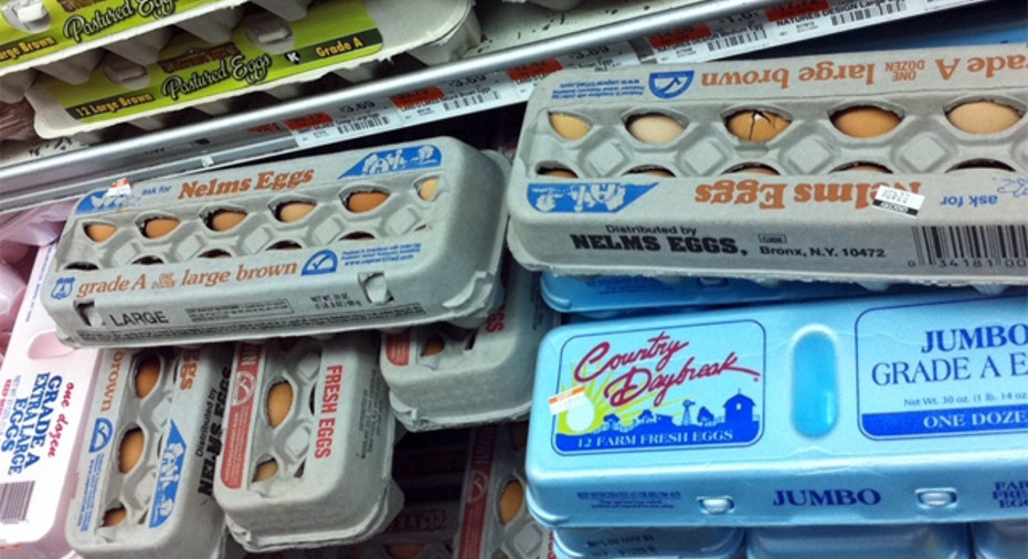 Eggs Supermarket Shelf