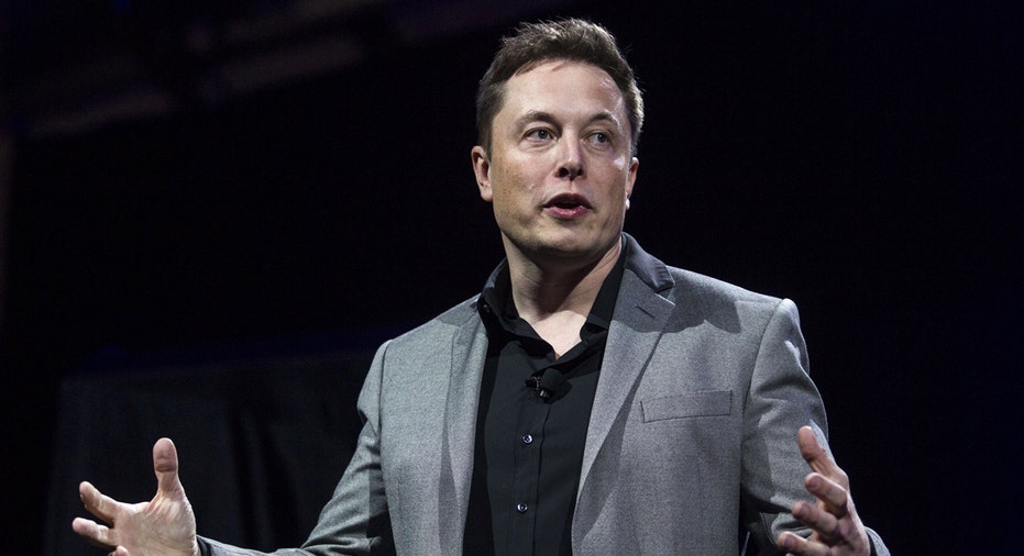 Elon Musk speaking Tesla SpaceX FBN AP