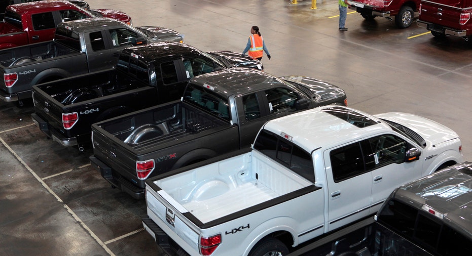 Ford F-150s lined up FBN