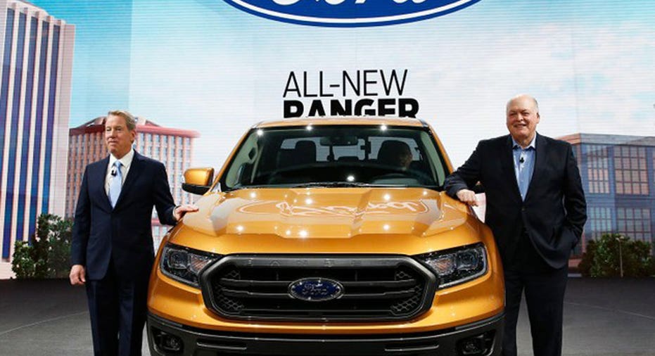 Ford Executives & Ranger  REUTERS/Rebecca Cook