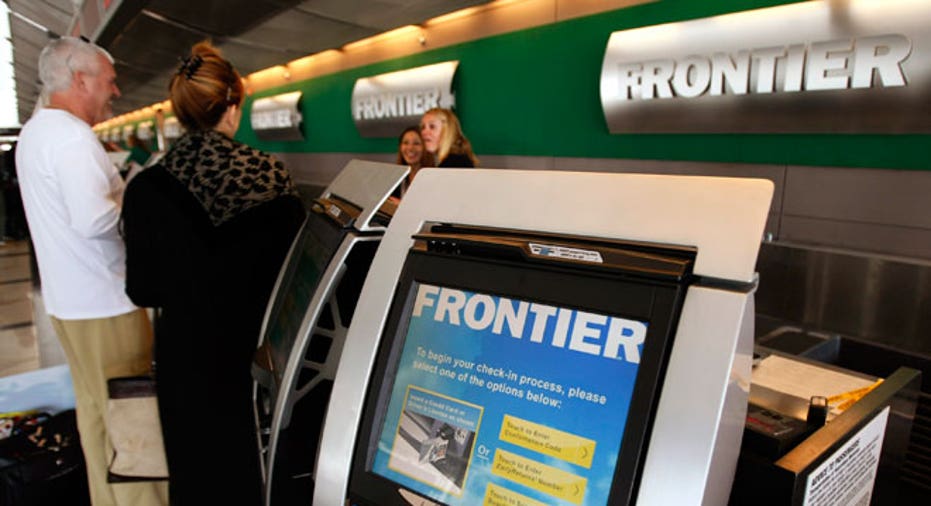 frontier airlines, travel, frontier, kiosk