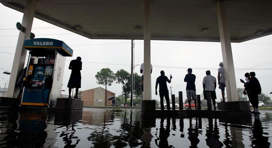 Gas station flooded in Texas Hurricane Harvey AP FBN