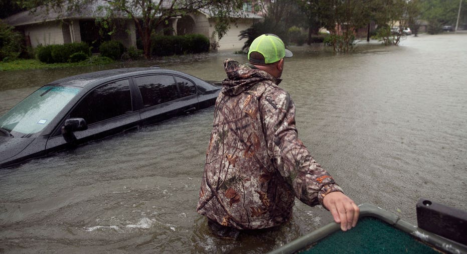 Hurricane Harvey flooded street FBN AP