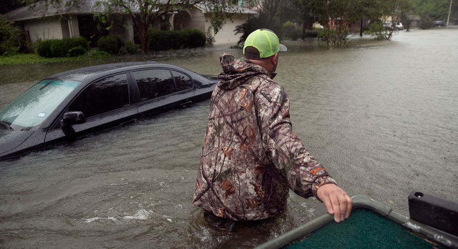 Hurricane Harvey flooded street FBN AP