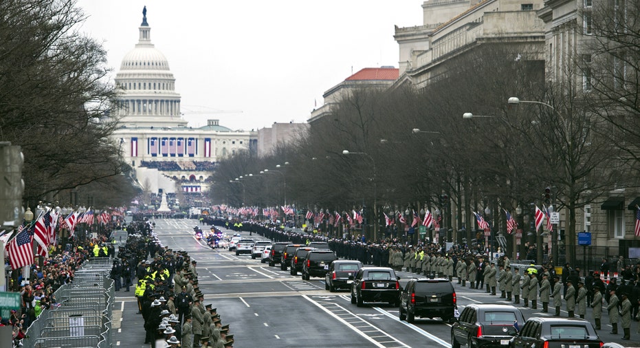 Inauguration 2017 Trump motorcade FBN