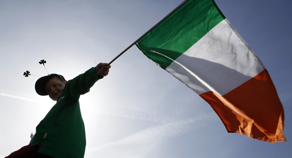 Ireland flag, Irish flag, St Patrick's Day parade FBN