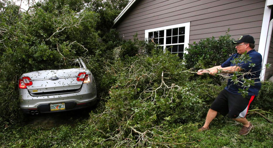 Hurricane Irma Florida fallen tree on car AP FBN