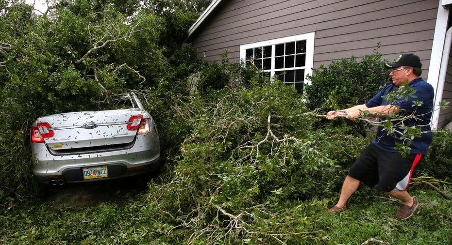 Hurricane Irma Florida fallen tree on car AP FBN