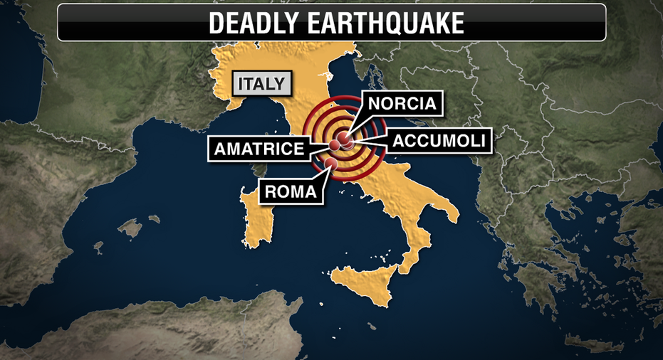 Italy Quake Map FNB
